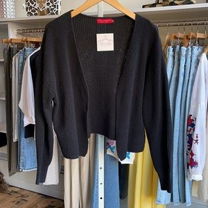 n:PHILANTHROPY || Cropped Open Sweater Cardigan